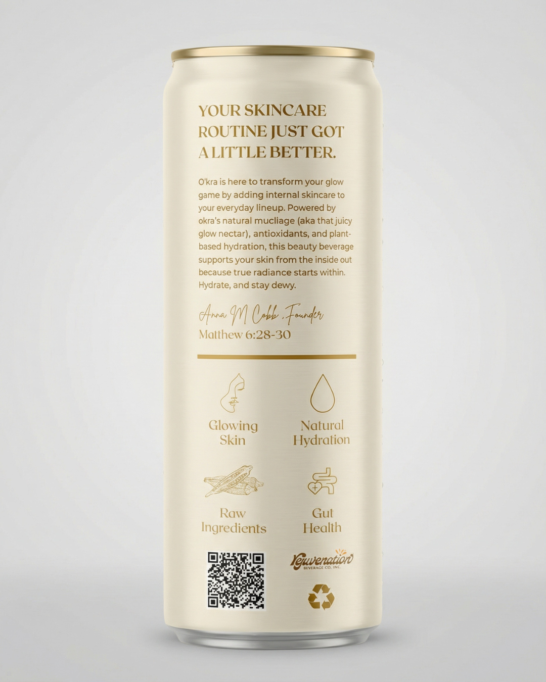 O’kra – Sparkling Okra Water (Pineapple) | Hydration & Skin Health