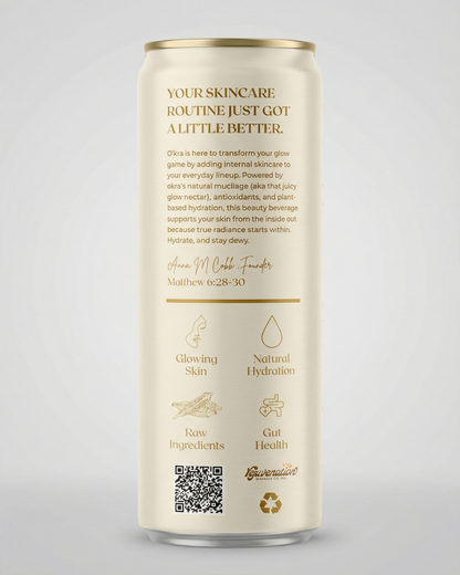 O’kra – Sparkling Okra Water (Pineapple) | Hydration & Skin Health