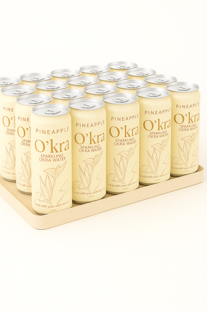 O’kra – Sparkling Okra Water (Pineapple) | Hydration & Skin Health (PRE-ORDER)