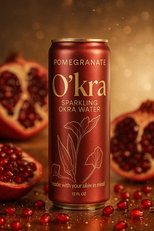 PRE-ORDER: Pomegranate O'kra- Sparkling Okra Water